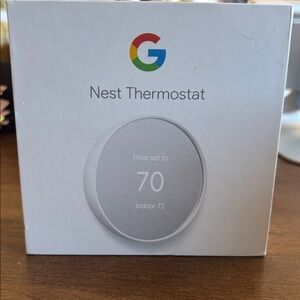 Google Nest Thermostat - Smart Programmable Wi-Fi Thermostat - Snow